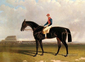 動物 Painting - チェスターフィールド卿とウィリアム・スコットがエプソム・ヘリング・シニアのジョン・フレデリック馬に登場